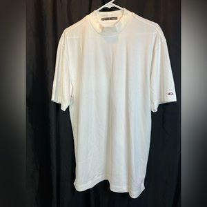 Tiger Woods Short Sleeve White Shirt Nike fit Dry Large